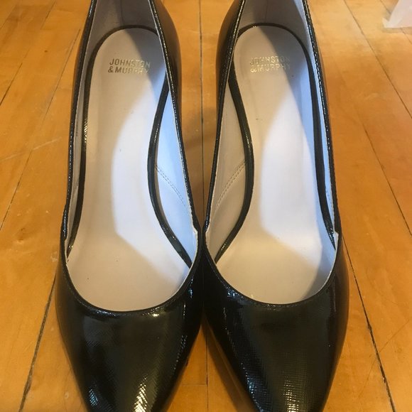 Johnston & Murphy Leather soled Black heels - Picture 1 of 6